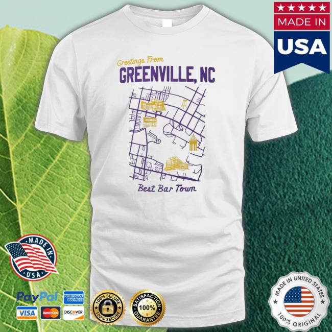 Official Greetings From Greenville Nc Best Bar Tour 2023 shirt