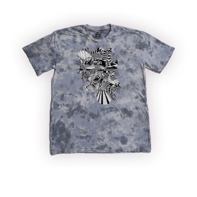 "Crying Eye" Grey Tie-Dye – Oliver Vernon & Rick Griffin Funny Shirt